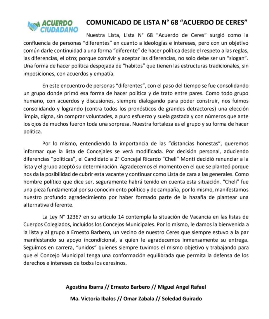 comunicado acuerdo ciudadano