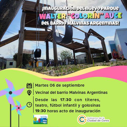 PARQUE. BARRIO MALVINAS