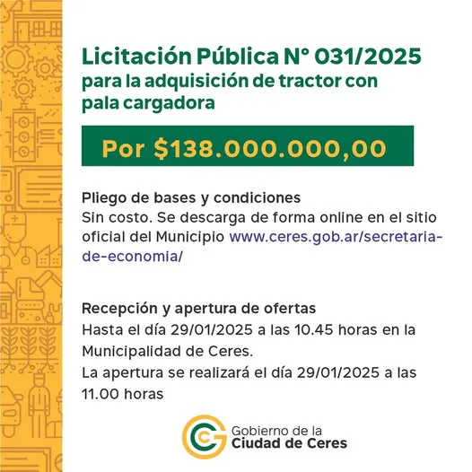 licitación publica enero 25