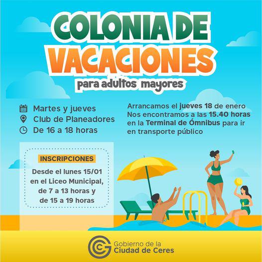 colonia de vacaciones adultos