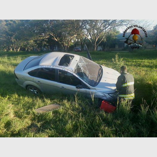 accidente ruta vuelco