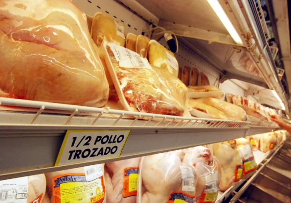 pollo en gondolas