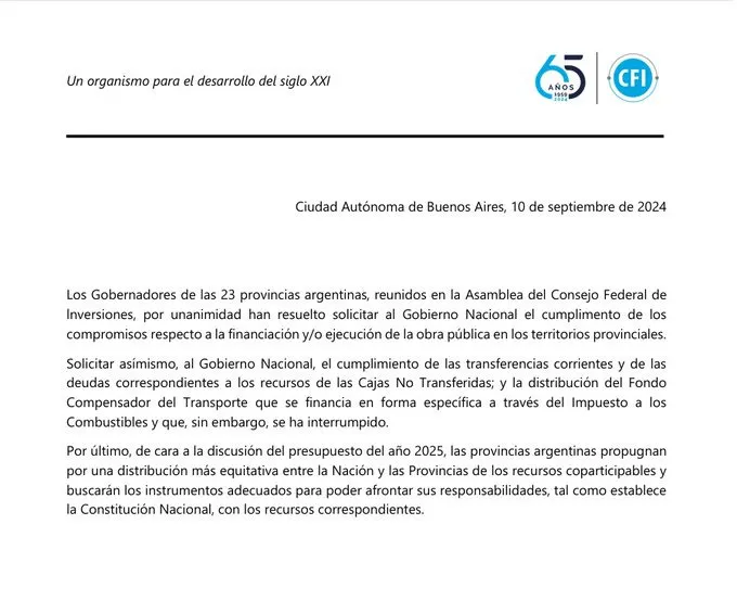 comunicado-de-gobernadores-consejo-de-inversiones