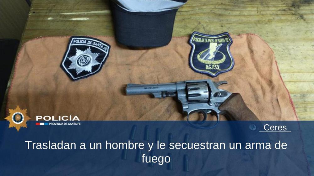 secuestran arma