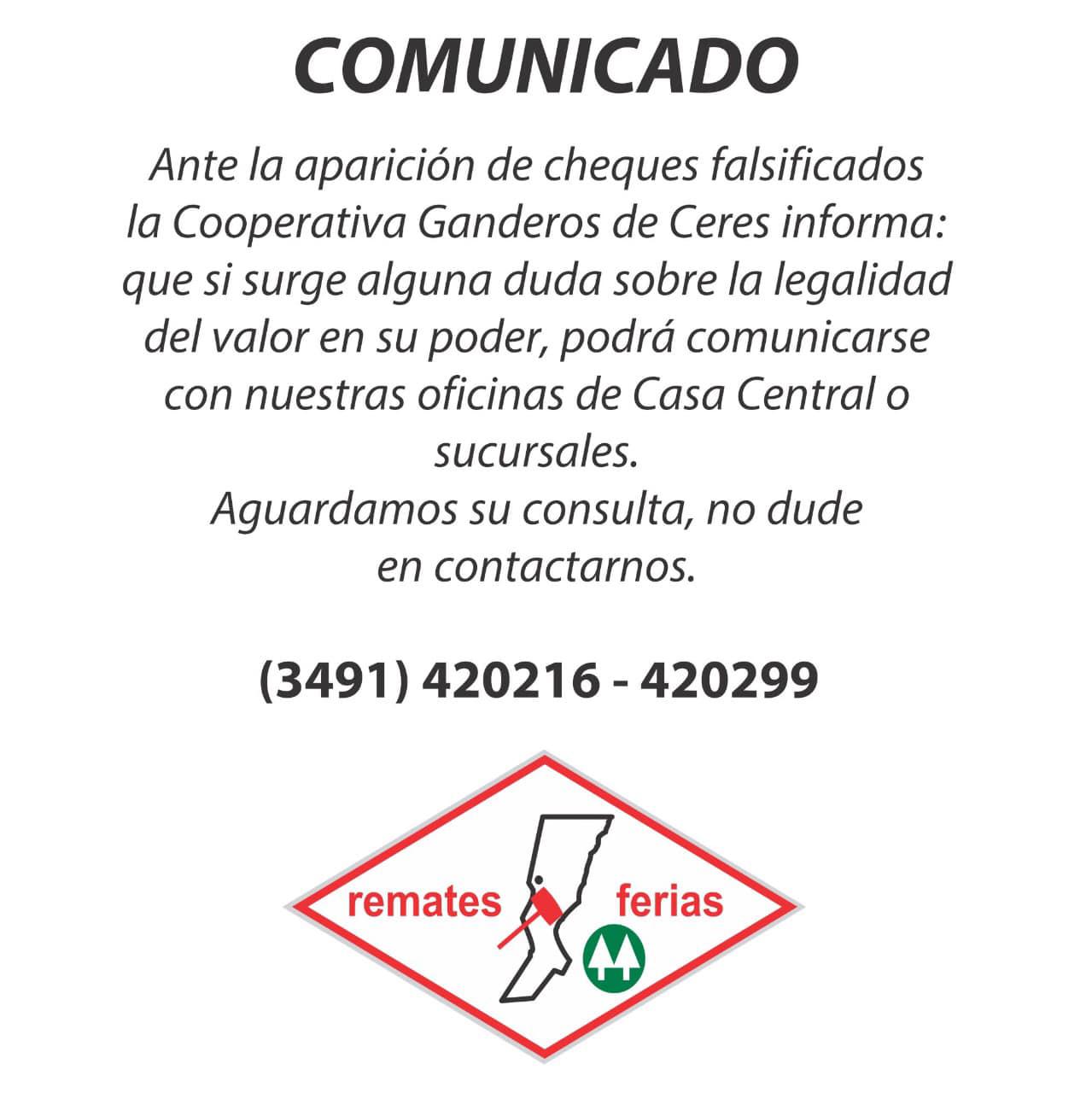 ganaderos comunicado