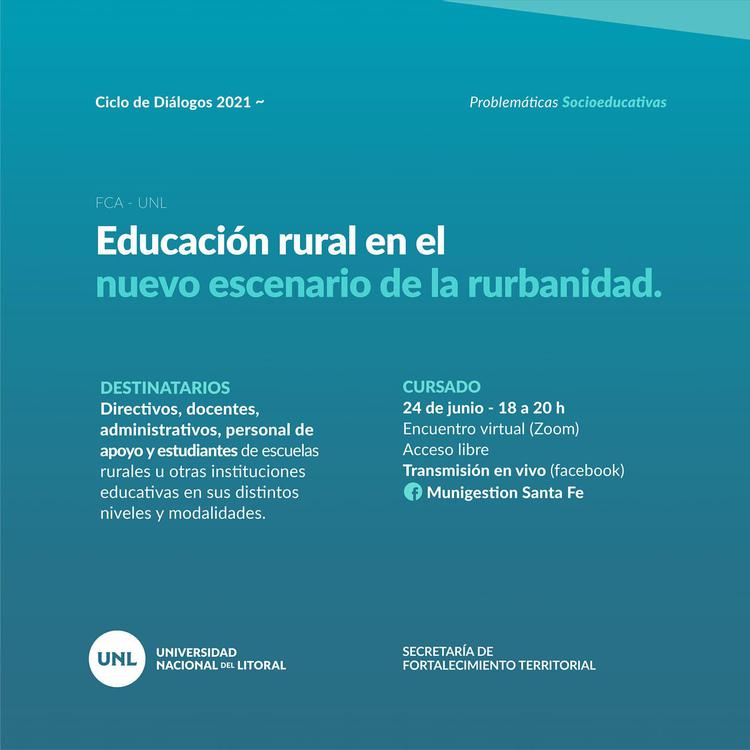 CHARLA EDUCACION RURAL