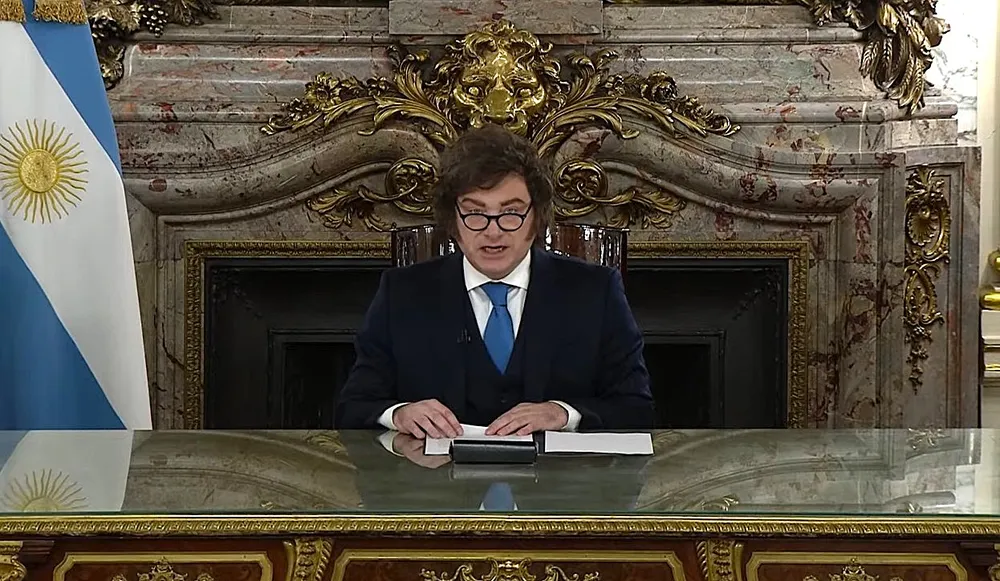 javier milei cadena nacional