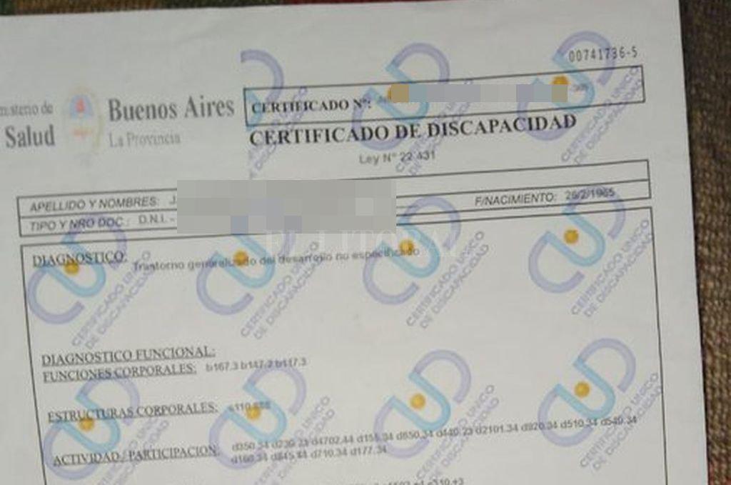 certificado discap