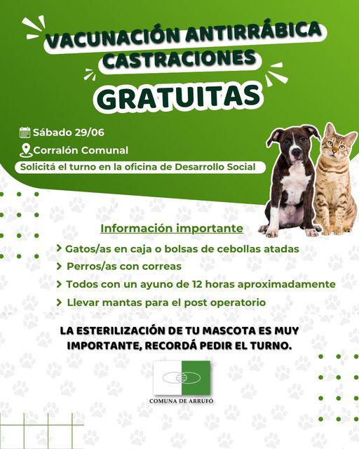 castraciones y vacunas arrufó