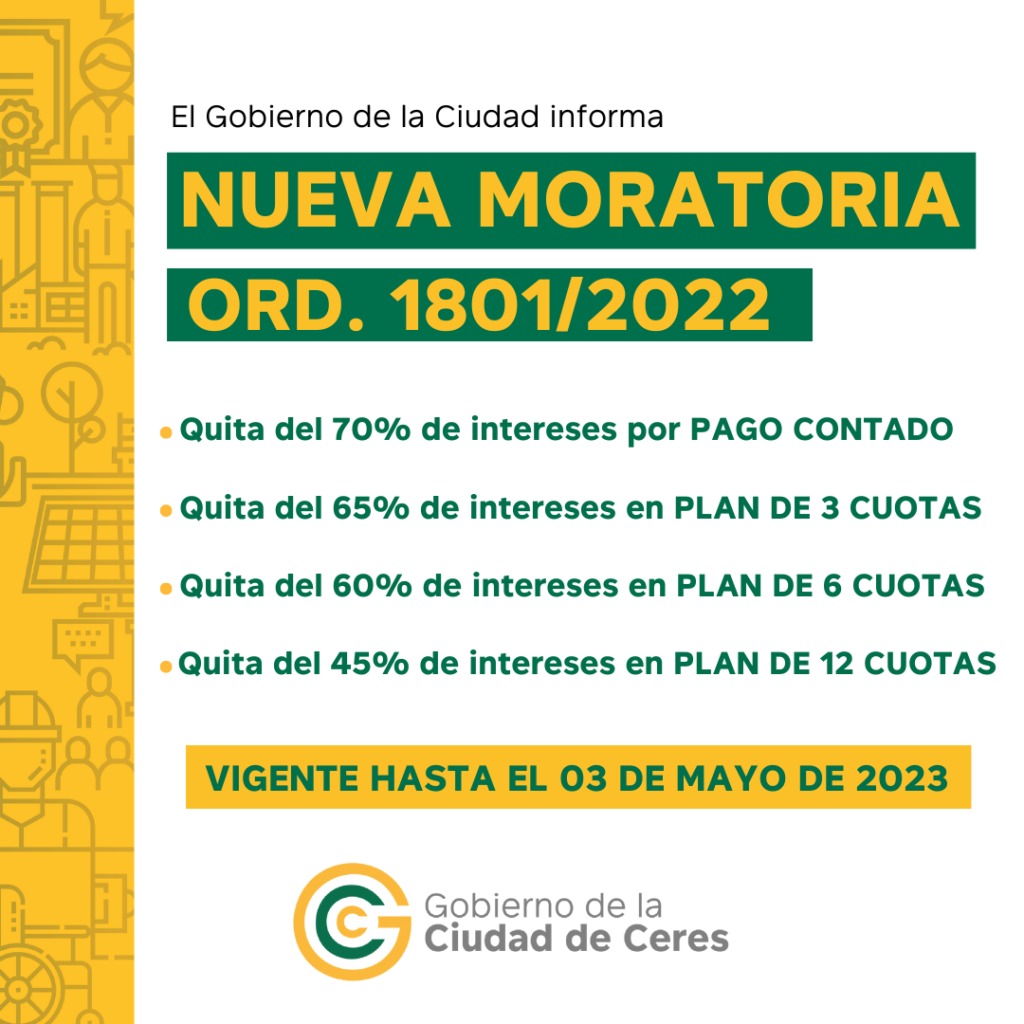 NUEVA moratoria