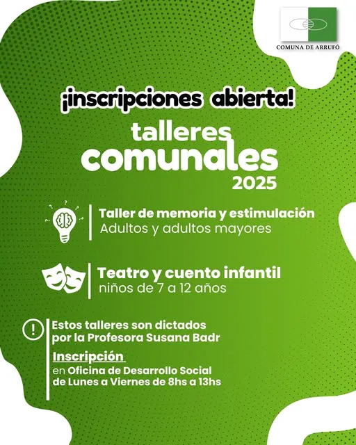 nuevos talleres en Arrufó